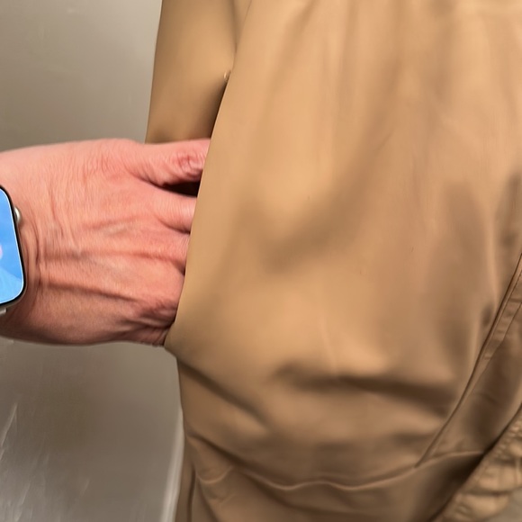 New York and Company, Faux Leather shirt dress with gold buttons - Picture 5 of 5